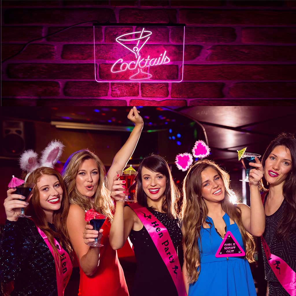 Benidorm hen cocktail making